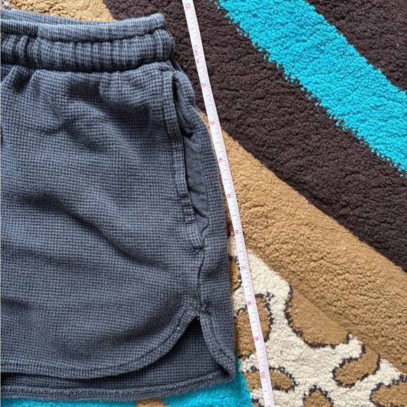 Brandy Melville John Galt Light Faded Navy Thermal Shorts OS (one size) - Picture 5 of 8